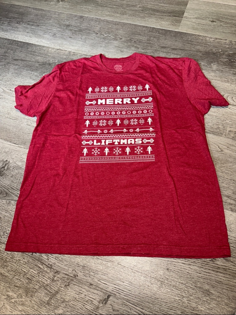 Merry Liftmas Short Sleeve Tee - Red
